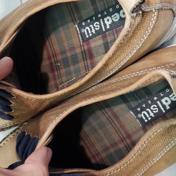 Bed Stu Mens Leather Loafer Slip on moc shoes sneakers sz 11 - Picture 12 of 13